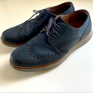 Cole Haan Original Grand Wing Blue Oxfords